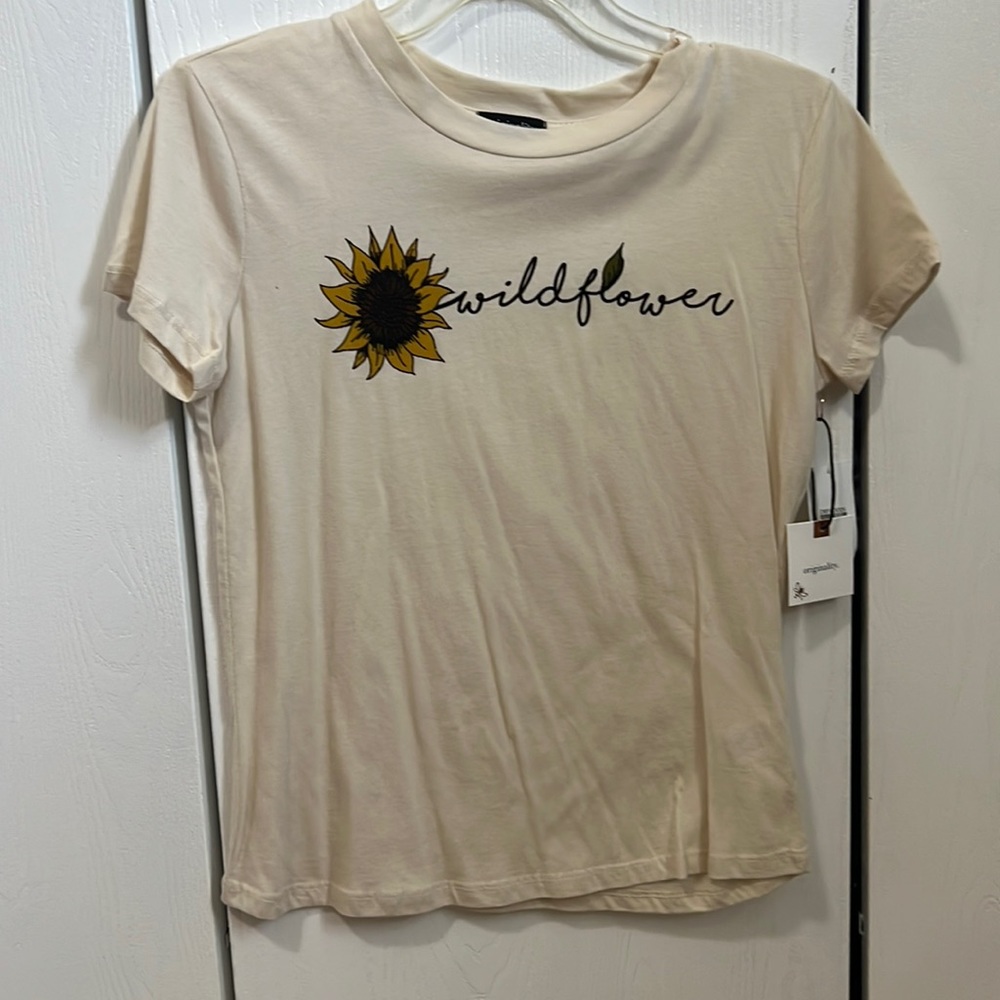 New Dry goods originality Tee T-shirt XS Wild flower sunflower design